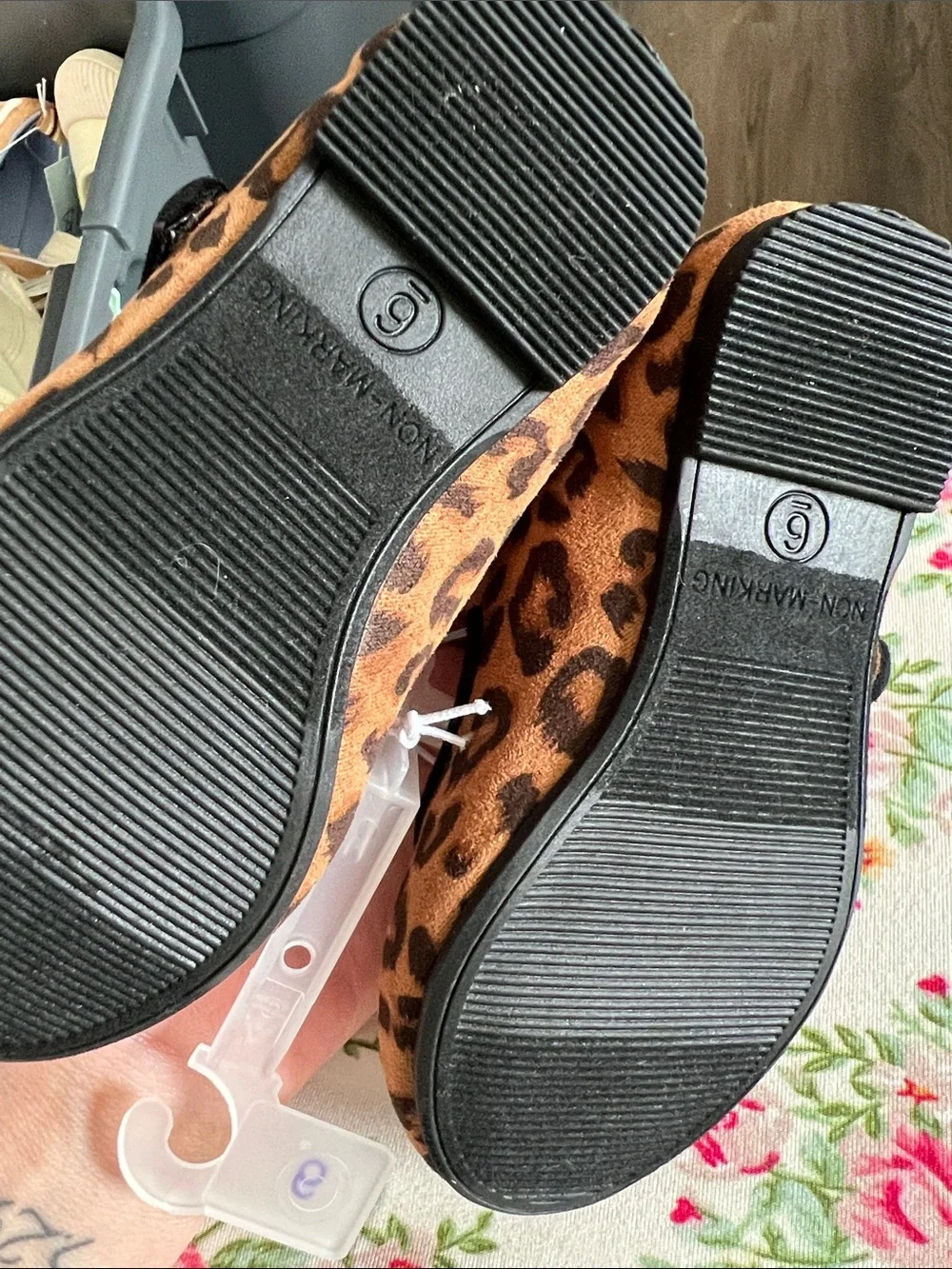 Cat & Jack Leopard Print Mary Jane Shoes in Brown and Black